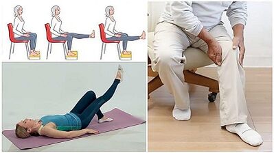 Therapeutic gymnastics with the arthrosis of the knee wrist