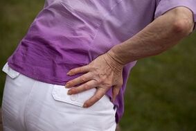 Back pain with arthrosis