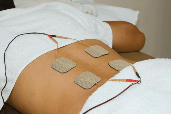 Electrophoresis for thoracic osteochondrose treatment